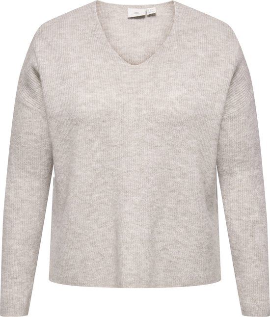 ONLY CARMAKOMA CARCAMILLA V-NECK L/S PULLOVER KNT NOOS Dames Trui - Maat L