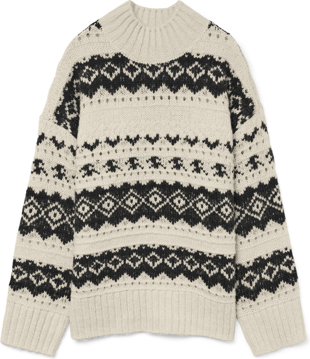 VERO MODA - VMAMPLE LS HIGH NECK PULLOVER BOO - Dames - Gebreide truien