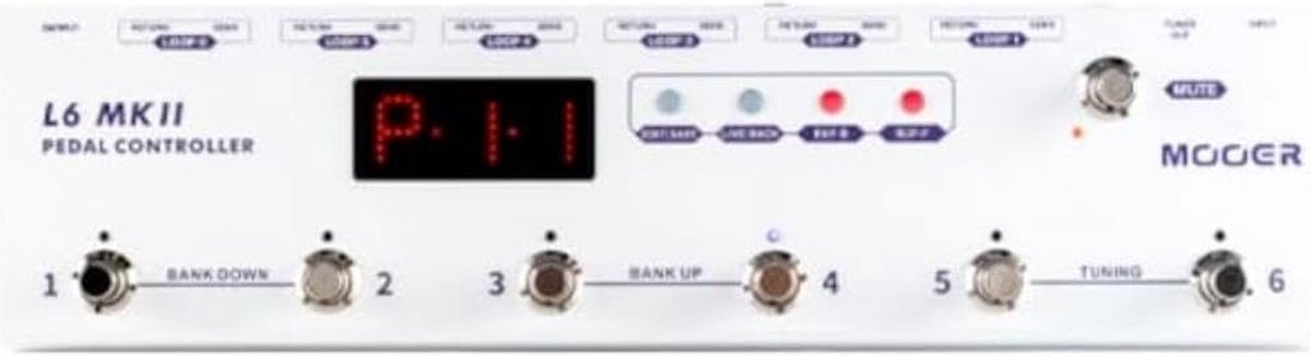 Mooer Pedal Controller L6 MKII Programmable 6-Channel Loop Switcher