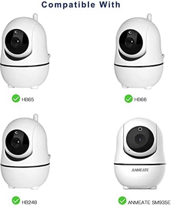 Flexibele Twist Mount voor Babyfoon Camera, Wall Mount Beugel Home Security Camera Houder van Sure Basics — afbeelding 4