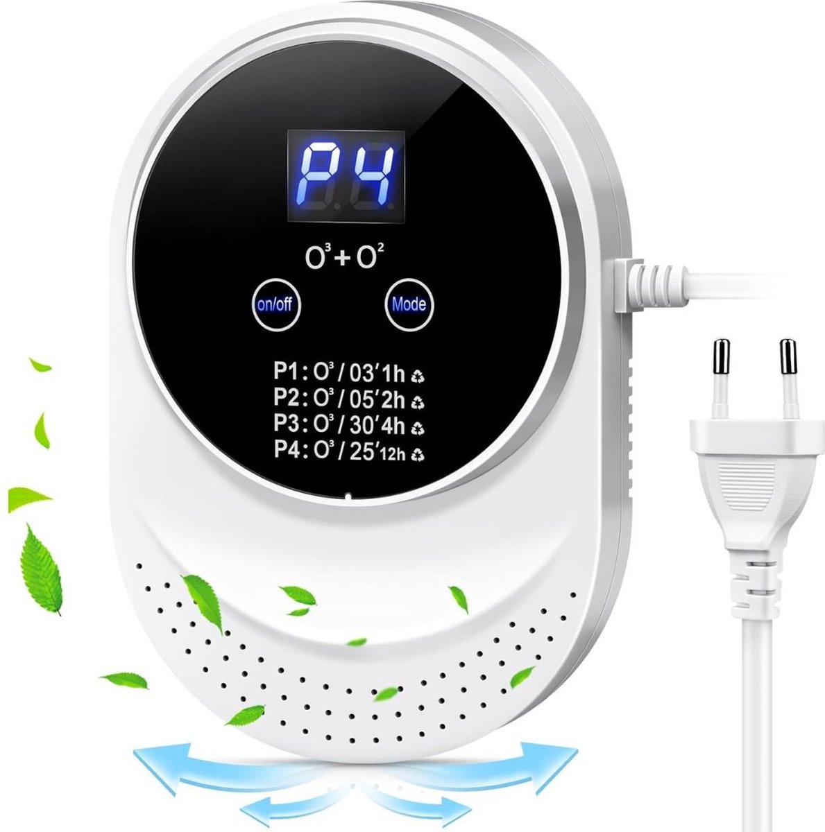 ApexArte® Ozon Generator - Ozon Apparaat - Ozongenerator - Luchtreiniger - Lucht Verschoner - Lucht Sterilisatie - Wit
