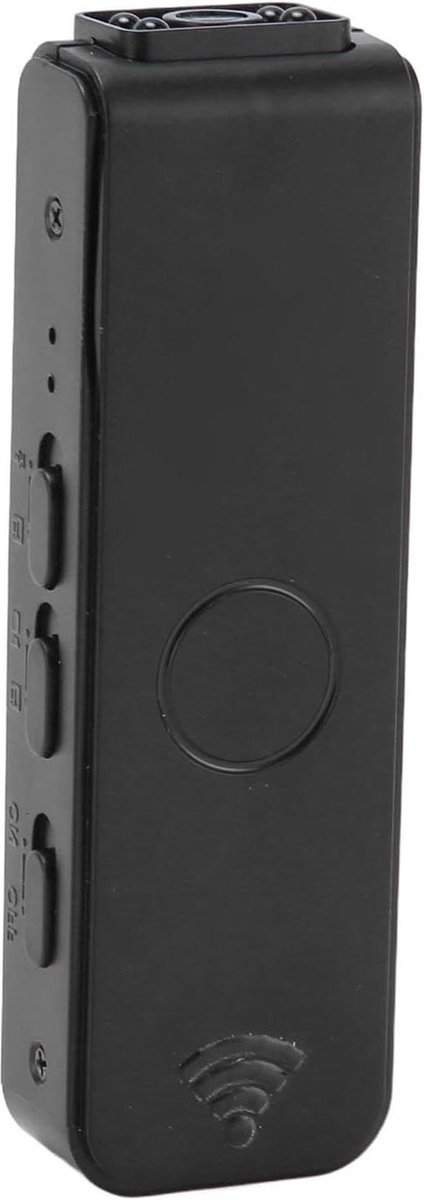 Verborgen Draagbare Camera 1080P HD 180 Graden Draaibare Lens - Magnetische Adsorptie - Wetshandhaving Beveiligingsagent (zwart)