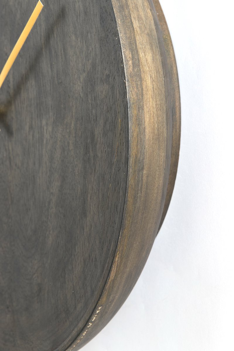 Klok VETI - 56x8x56cm - Bruin