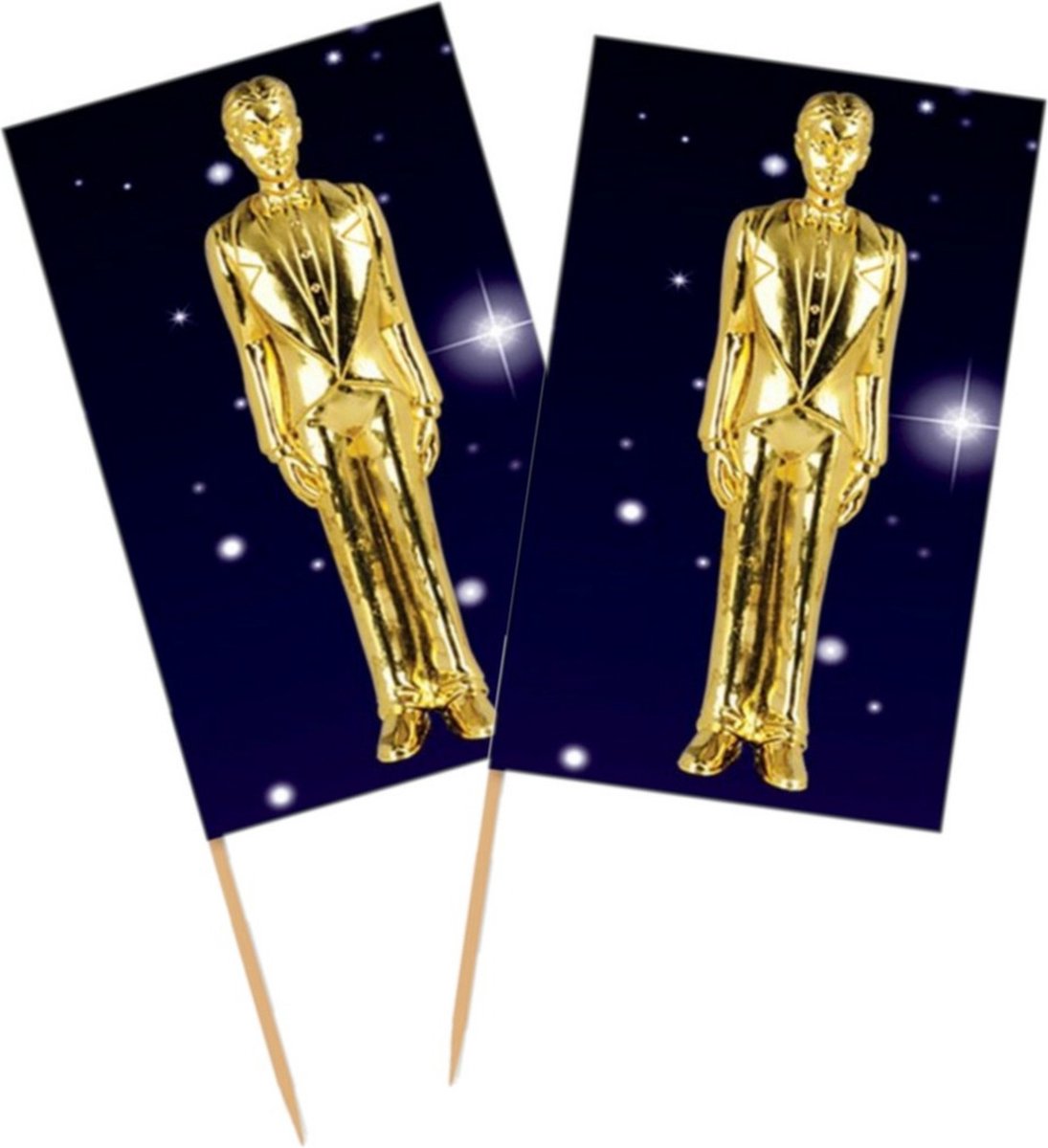 Hollywood award cocktailprikkers - 100x stuks - Film gala thema feest prikkers
