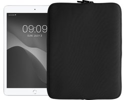 kwmobile universele tablet hoes - Stevige stijlvolle hoes voor tablets - Neopreen tablet sleeve - Compatibel met 13" Tablet - zwart