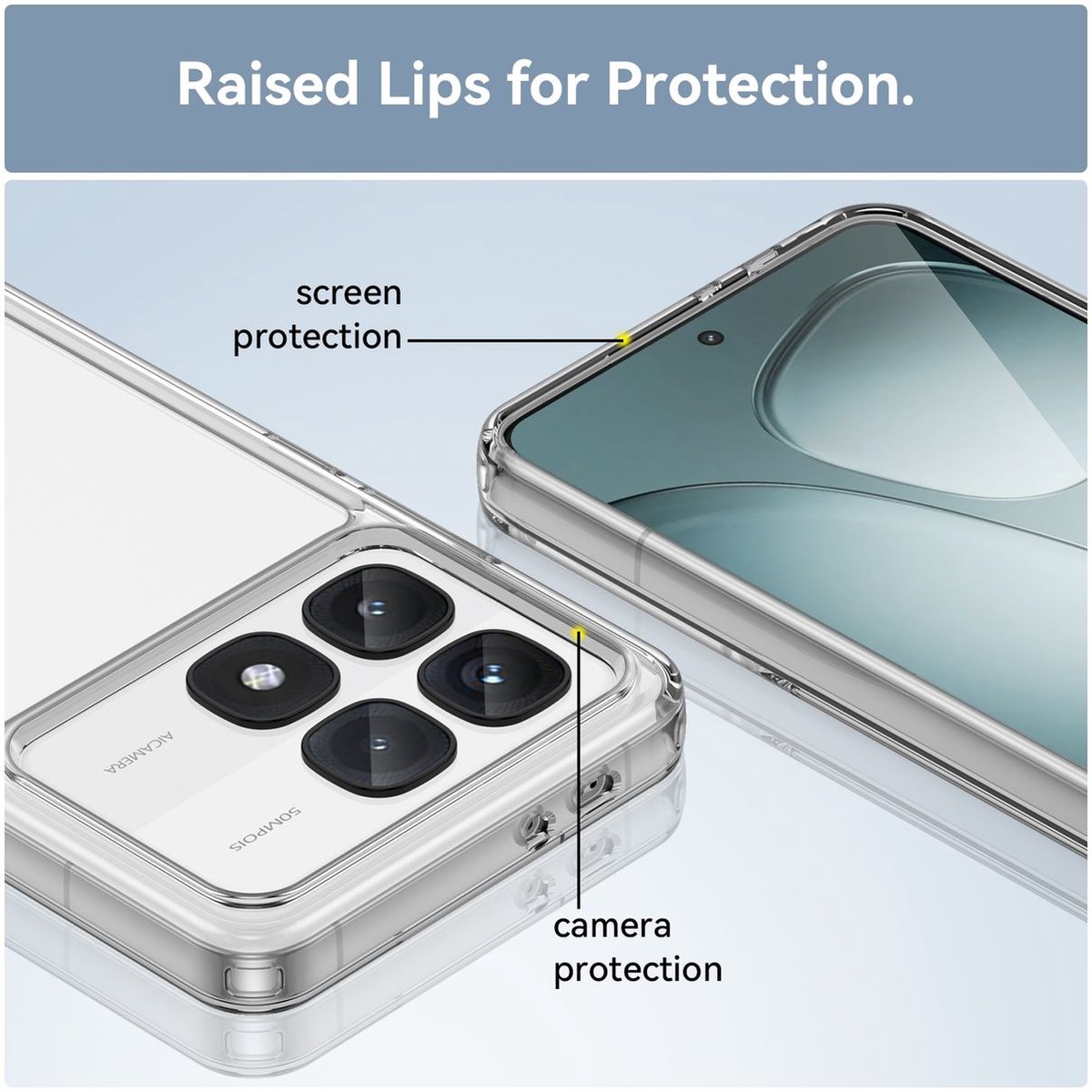 Mobigear Doorzichtig Hoesje geschikt voor Xiaomi 14T Pro Telefoonhoesje Hardcase | Mobigear Crystal Backcover | Doorzichtig Telefoonhoesje 14T Pro | 14T Pro Case | Back Cover - Transparant