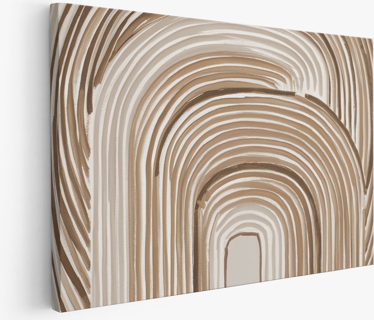 Saammp Muurcirkel Hout - Witte bloemen - Bloei - Natuur - Ø 90 - Wandcirkel - Wanddecoratie Cirkel - Muurdecoratie Woonkamer - Kantoor Decoratie