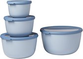 Mepal Cirqula set 4 parts Food container - 500, 1000, 2000, 3000 ml - Nordic blue