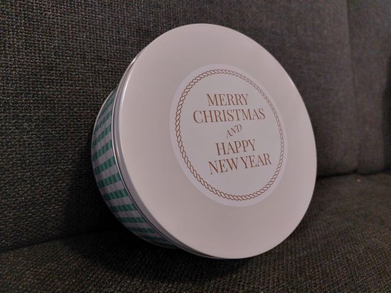 Metalen koektrommels set van 3 19/16/13 cm grijs - winter - ronde koekjesblikjes met kerstmotief - koekjes koekjes gebak voorraad geschenk doos stapelbaar