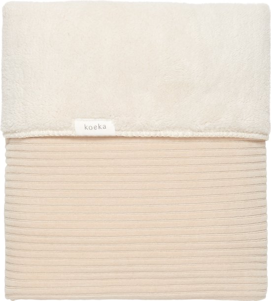 Koeka Ledikantdeken teddy Vik - zand - 100x150cm