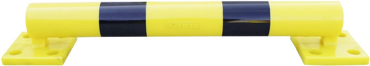 Parkeerstop - afbakening voor parkeer en verkeer - parking auto barrière - geel / zwart - polyurethaan mousse - vormherstellend - grondbevestiging - 798 mm - PST280
