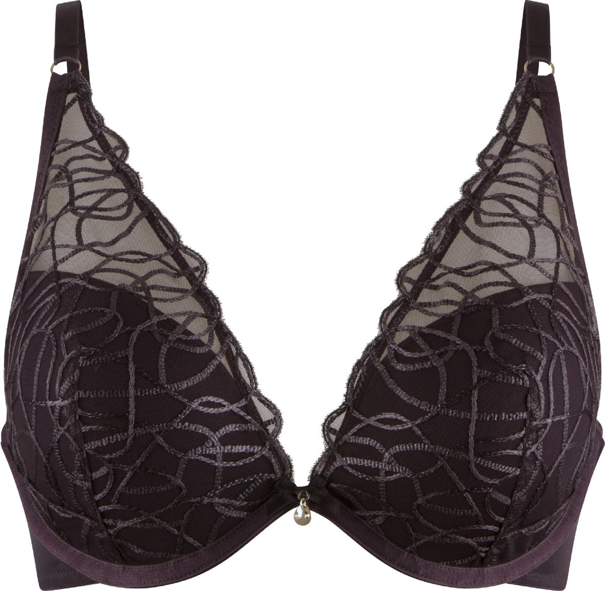 LingaDore Triangel BH Voorgevormd Dark Pepper