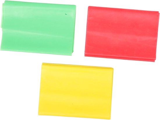 Pure2improve Weerstandsbanden dames 30 x 5 cm latex 3 stuks
