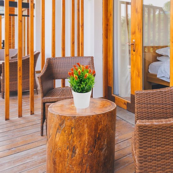 Fleurs artificielles, fleurs de lys calli, en pot, fleurs artificielles pour usage intérieur et extérieur, café, salle de bain, salon, balcon, bureau, décoration, 4 pièces