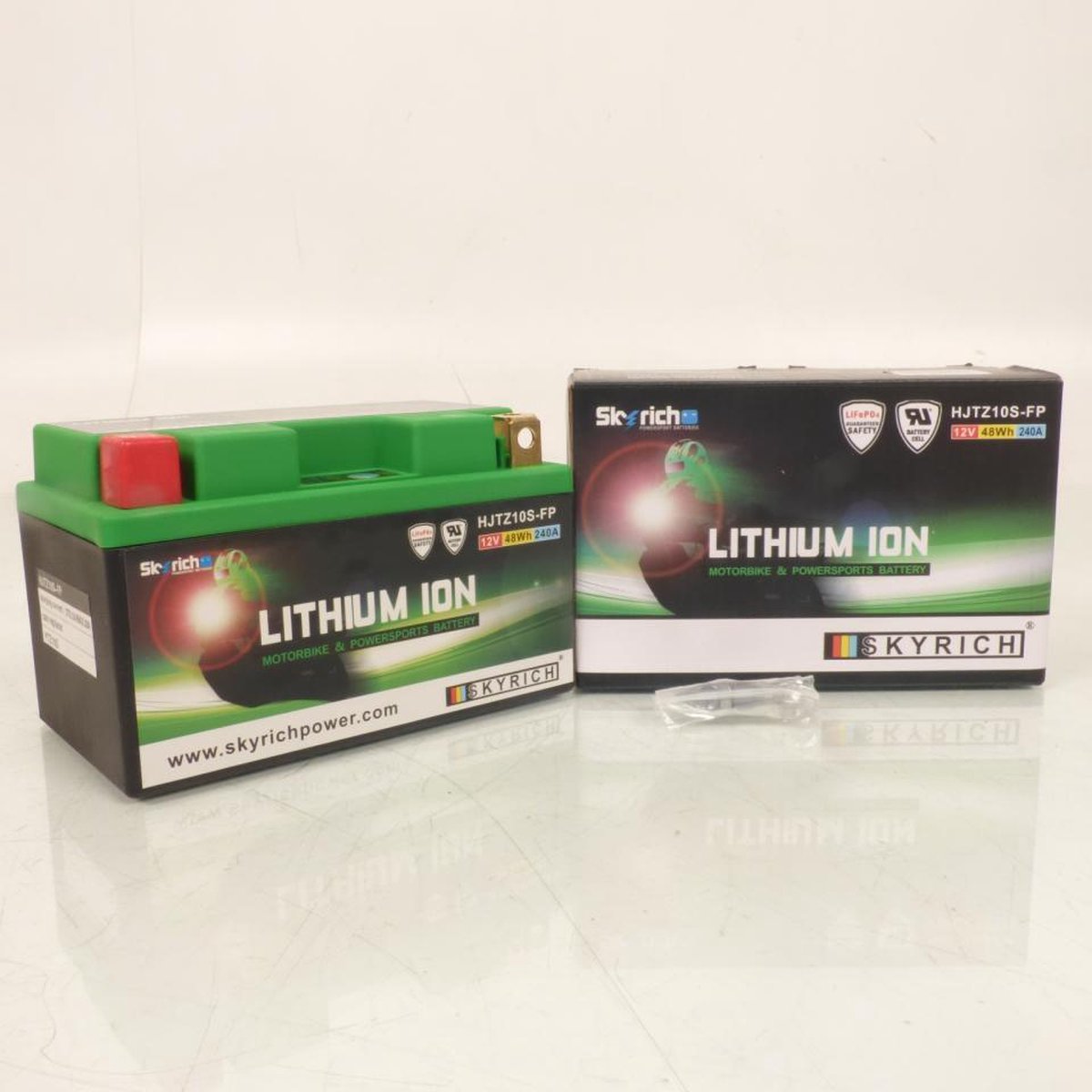 skyrich lithium accu voor motorfiets mv agusta 750 f4 1999 tot 2005 ytz10s / hjtz10s-fp / 12v 8,6ah nieuw