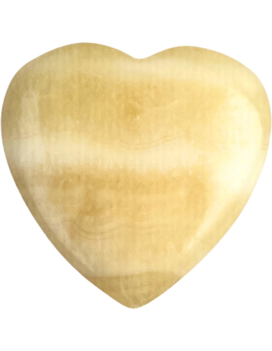 Ruben Robijn Edelsteen hart 30 mm Calciet geel
