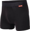 Zwarte boxer met een oranje label van Undiemeister. Met brede tailleband en contournaden.