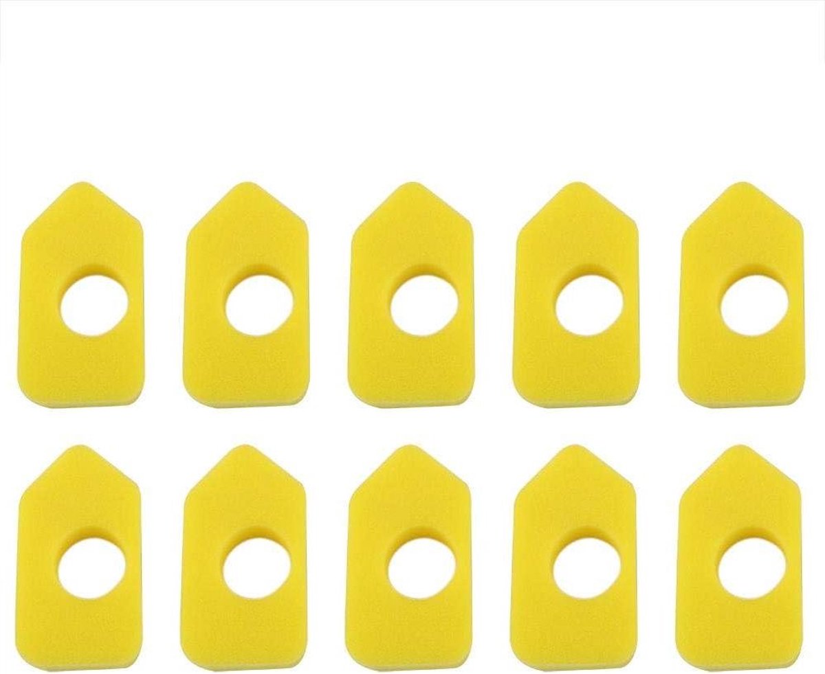 Luchtfilter Geel Schuim Vervanging Aftermarket - Sponge Onderdelen Accessoires - 10 Stuks .