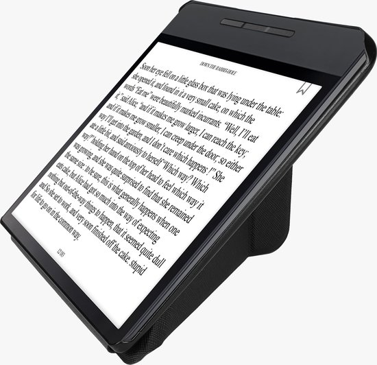 kwmobile e-reader hoesje geschikt voor Kobo Forma hoes - Ereader flip case met standaard - E reader cover van kunstleer - In zwart van Merkloos — afbeelding 4