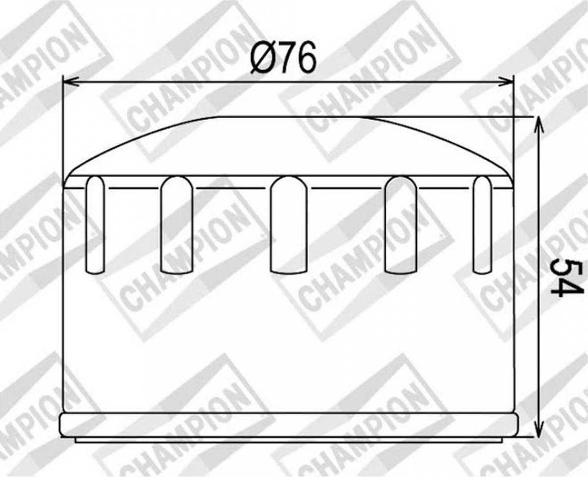 champion oliefilter voor motorfiets bmw 1200 r 2006 tot 2008 cof064 / c325 nieuw
