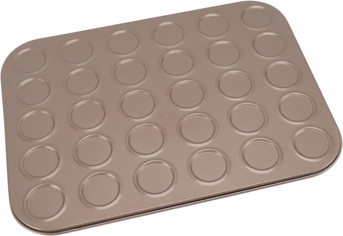 Bakplaat Non-Stick Metalen Cookie Bakplaat voor Knapperige Macaron Koekjes - Goud