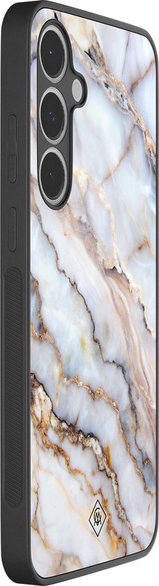 Casimoda® - Convient pour Samsung Galaxy S24 FE - Marble Dream - Backcover en TPU Zwart - Marbre - Multi