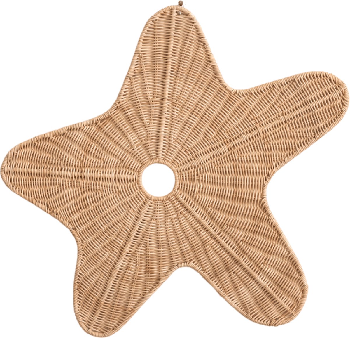 Cokos Aster de zeester rotan wanddecoratie medium