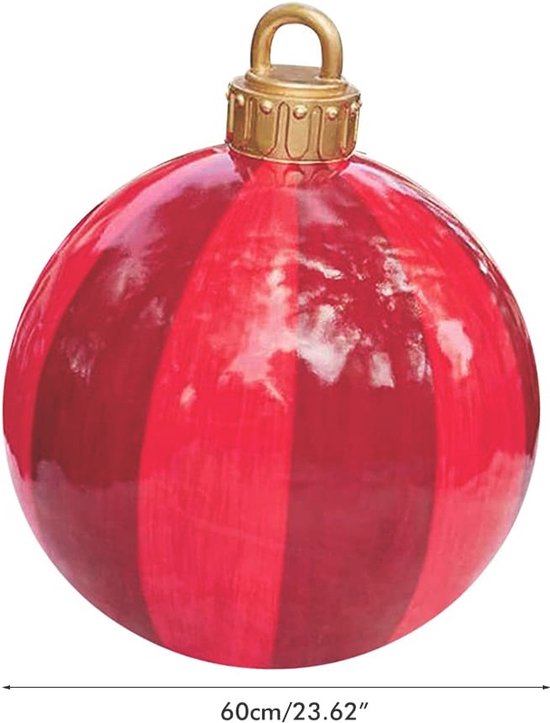 Kerstbal glas met goud 8cm - 1 stuk - Top Tuincentrum