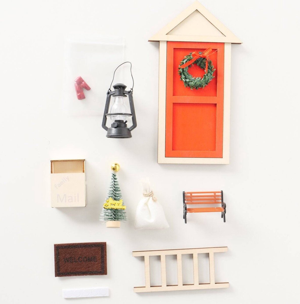 Deur elfa DIY, wanddecoratie, 17 cm