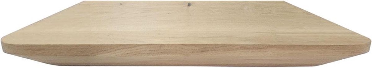 FLE - Wandplank eiken 40 bij 20 cm van 3 cm dik massief hout met verjongde facetrand
