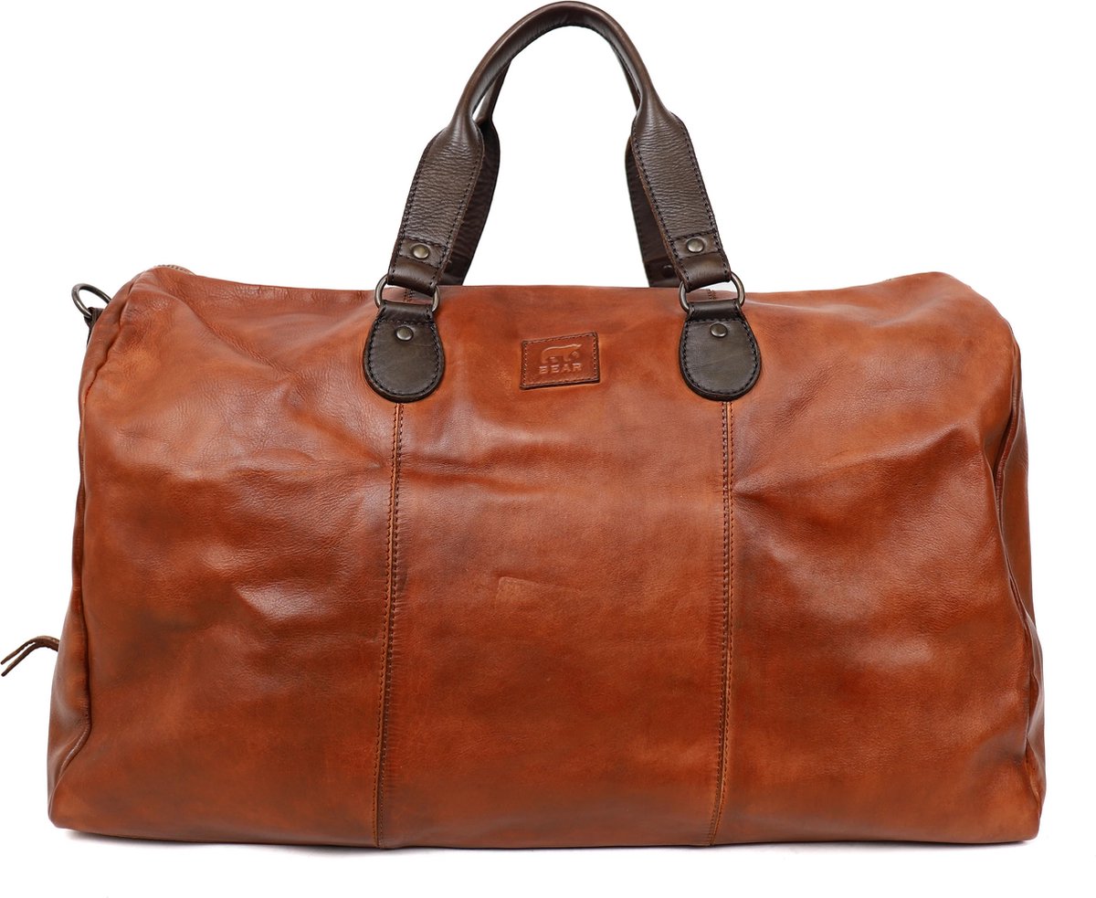Bear Design Lucien Weekendtas / Reistas - Cognac / Bruin