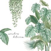 Muursticker - Décoration murale - plant - 30*90cm - vert - pour salon chambre - PVC