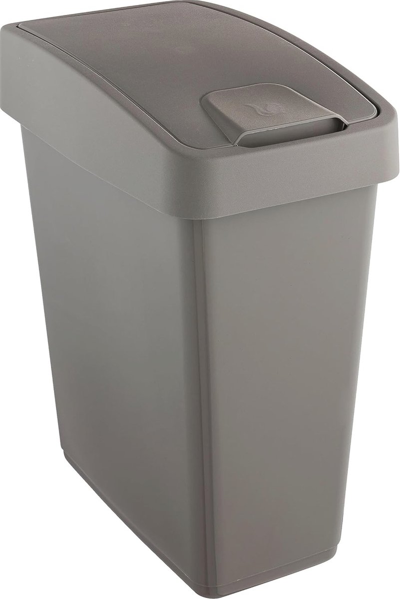 Goedkoopste Afvalcontainer met flip-deksel – 25 liter, soft touch en eco-vriendelijk design