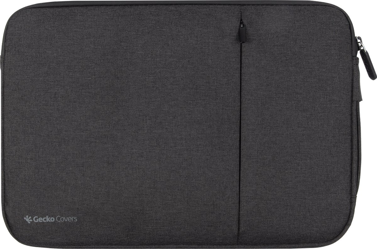Gecko Covers Universele Eco Laptop Hoes - geschikt voor 11 inch - Zipper Sleeve - 100% GRS Materiaal - Zwart