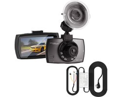 VCTparts® Auto Dashcam HD 1080P 1CH Dashboard Video Recorder met Nachtzicht + Continue Voeding Zwart