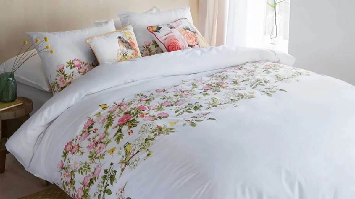Marjolein Bastin Rozentuin Dekbedovertrek - Eenpersoons - 140x200/220 cm - Multi