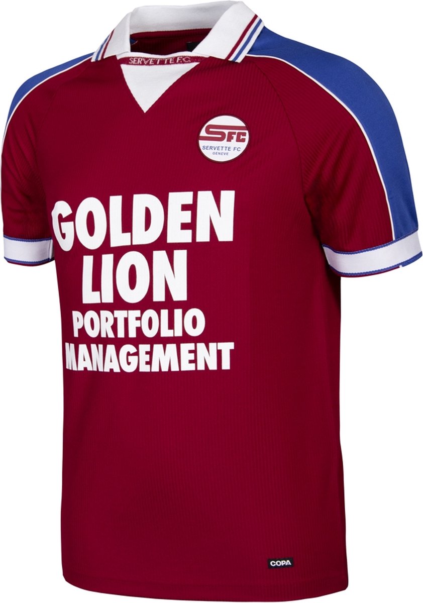 COPA - Servette FC 1998/99 Retro Voetbalshirt - Heren - Rood - XL