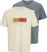 JACK&JONES - JORFREDERIKSBERG BOXSCRIPT TEESS 2PK JNR - Garçons - T-shirts