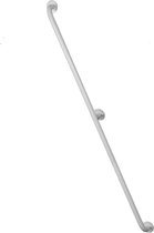 Badkamer-toilet handgreep 150 tot 220 cm RVS wit