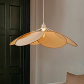 Lindby - suspension - 1 lumière - Rotin - E27 - crème, bois clair