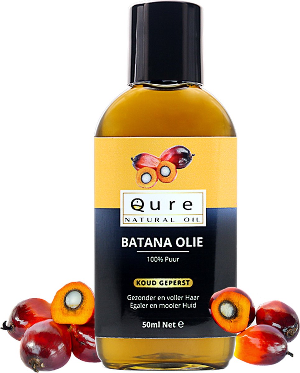 Bol.com Batana Olie 50ml | Biologisch | 100% Puur & Onbewerkt | Batana Oil uit Honduras | Huidolie en Haarolie aanbieding