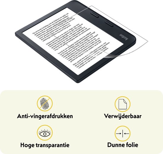 Screenprotector - Folie Geschikt voor - Kobo Libra 2 - Screenprotector Bescherm Folie - Screenprotector Folie Geschikt voor Kobo Libra 2 Screenprotector - 2 Stuks van Merkloos — afbeelding 3