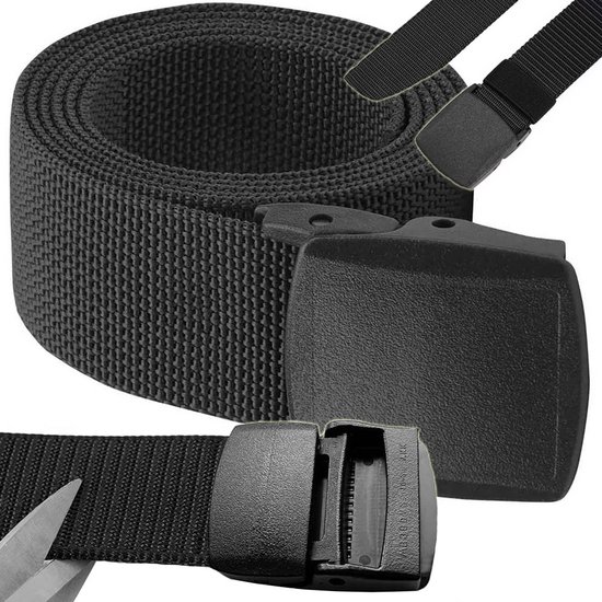 Tactical Belt – militaire riem – extra sterk – tot 110 cm – zwart