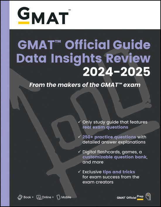 GMAT Official Guide Data Insights Review 2024-2025: Book + O ... - cover