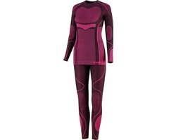 Outtec® Thermo Ondergoed Dames Ademend - Maat M/L - Ski Ondergoed Functionele Ondergoedset, Winter Thermische Onderlaag