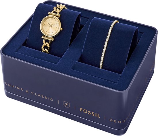 Coffret cadeau montre femme FOSSIL - Doré