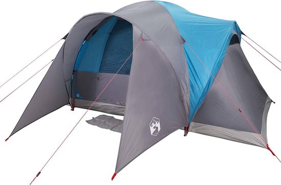 vidaXL Koepeltent - 6-persoons - Waterdicht - Blauw Kampeer Tent - Tent Kopen - Familie Tent - Zes Persoons Tent - Waterdicht Tent van Vidaxl — afbeelding 4