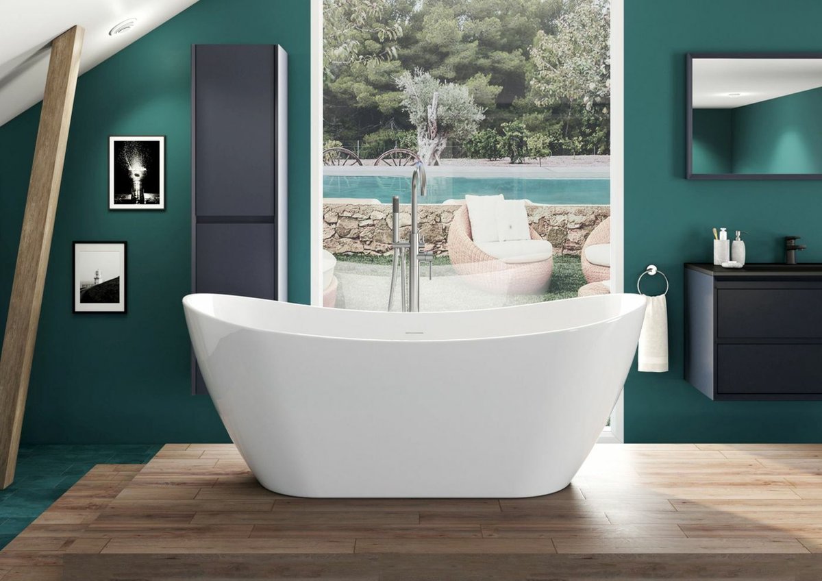 Allibert MAREYA vrijstaand bad wit glans -170 x 73 x 67 cm