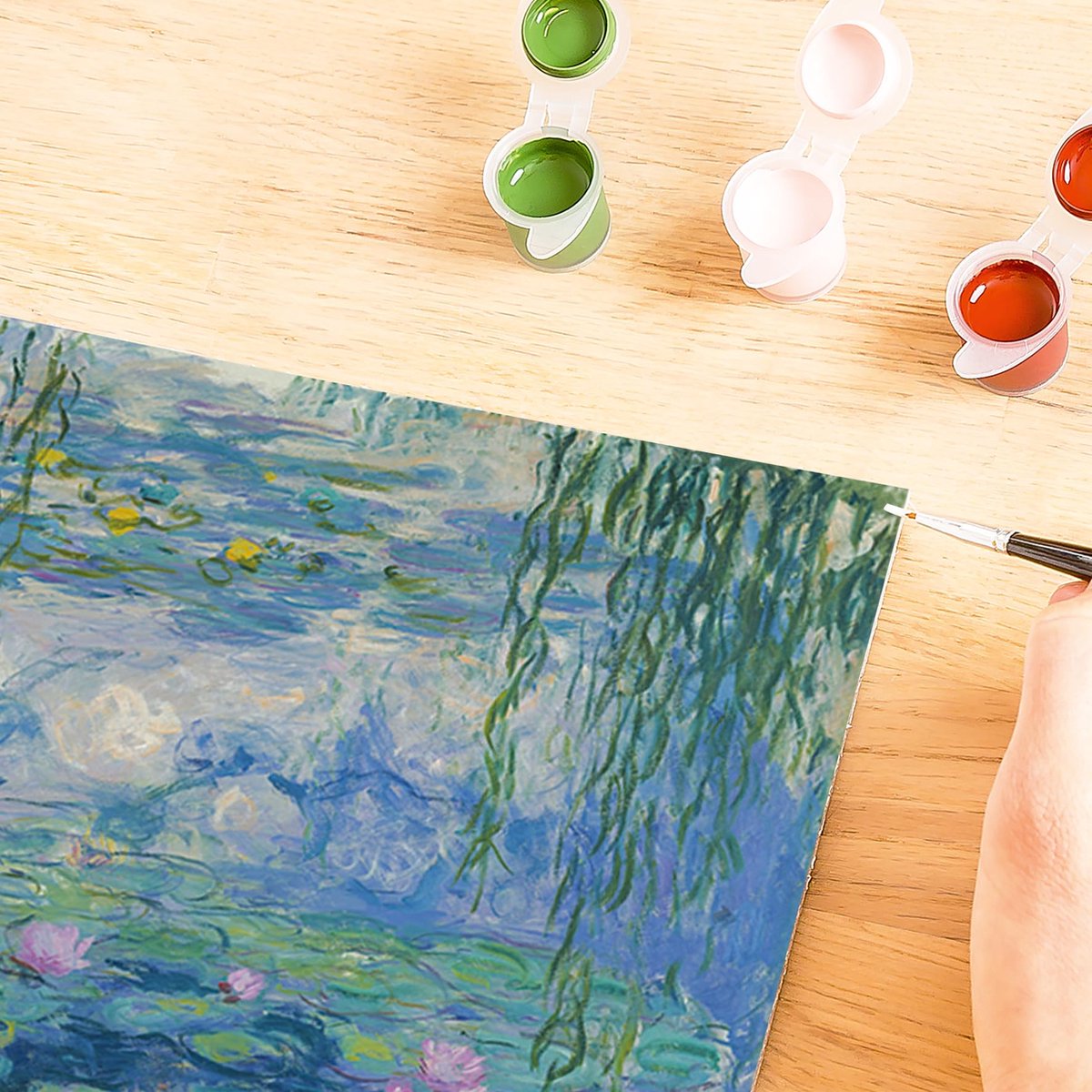 Ravensburger Waterlilies (Monet) - Schilderen op nummer voor volwassenen — afbeelding 10