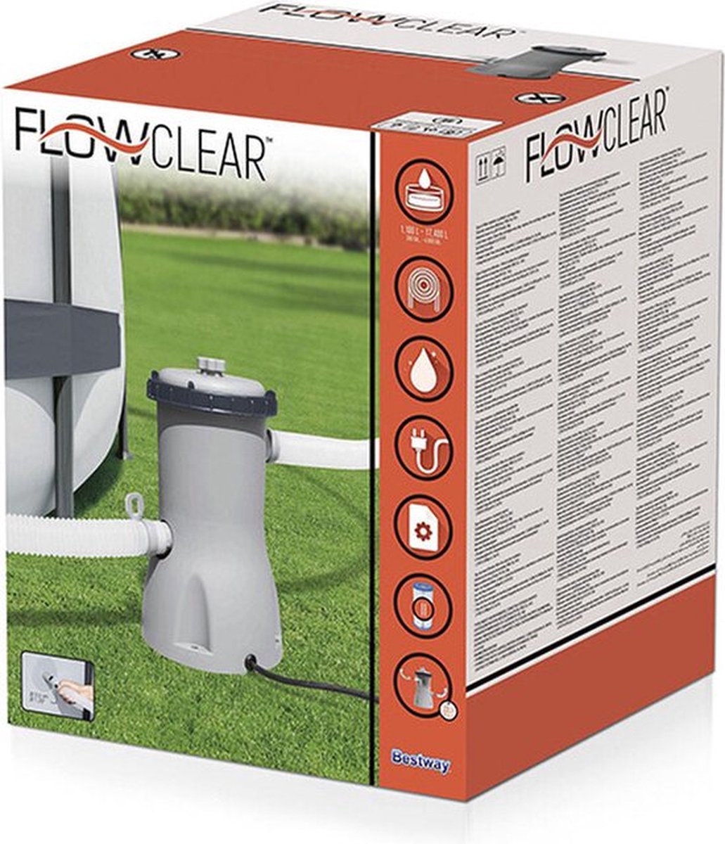 Bestway Zwembadpomp met filter - 58386 3028l/h – foto 4